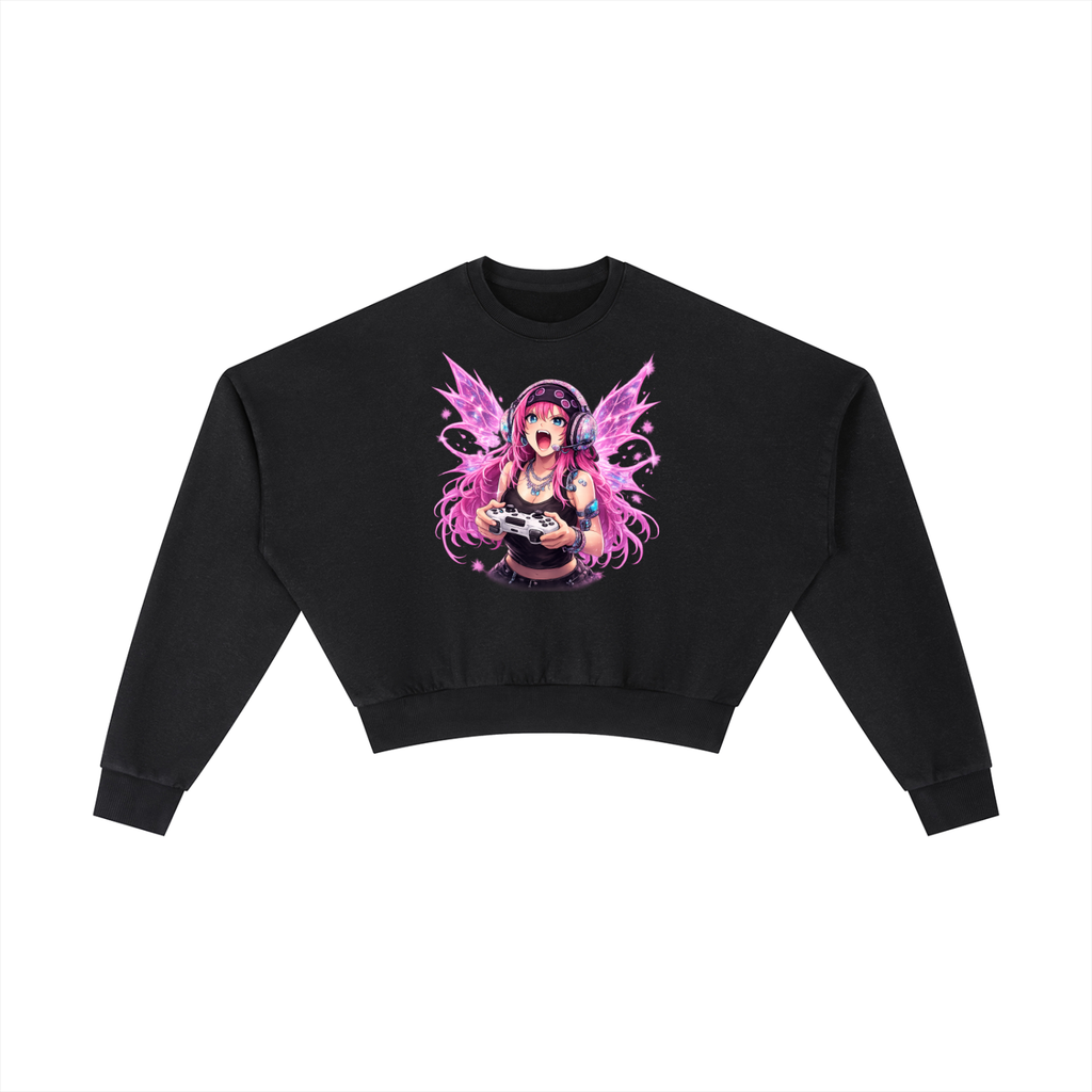 Vintage Washed Cropped Sweatshirt