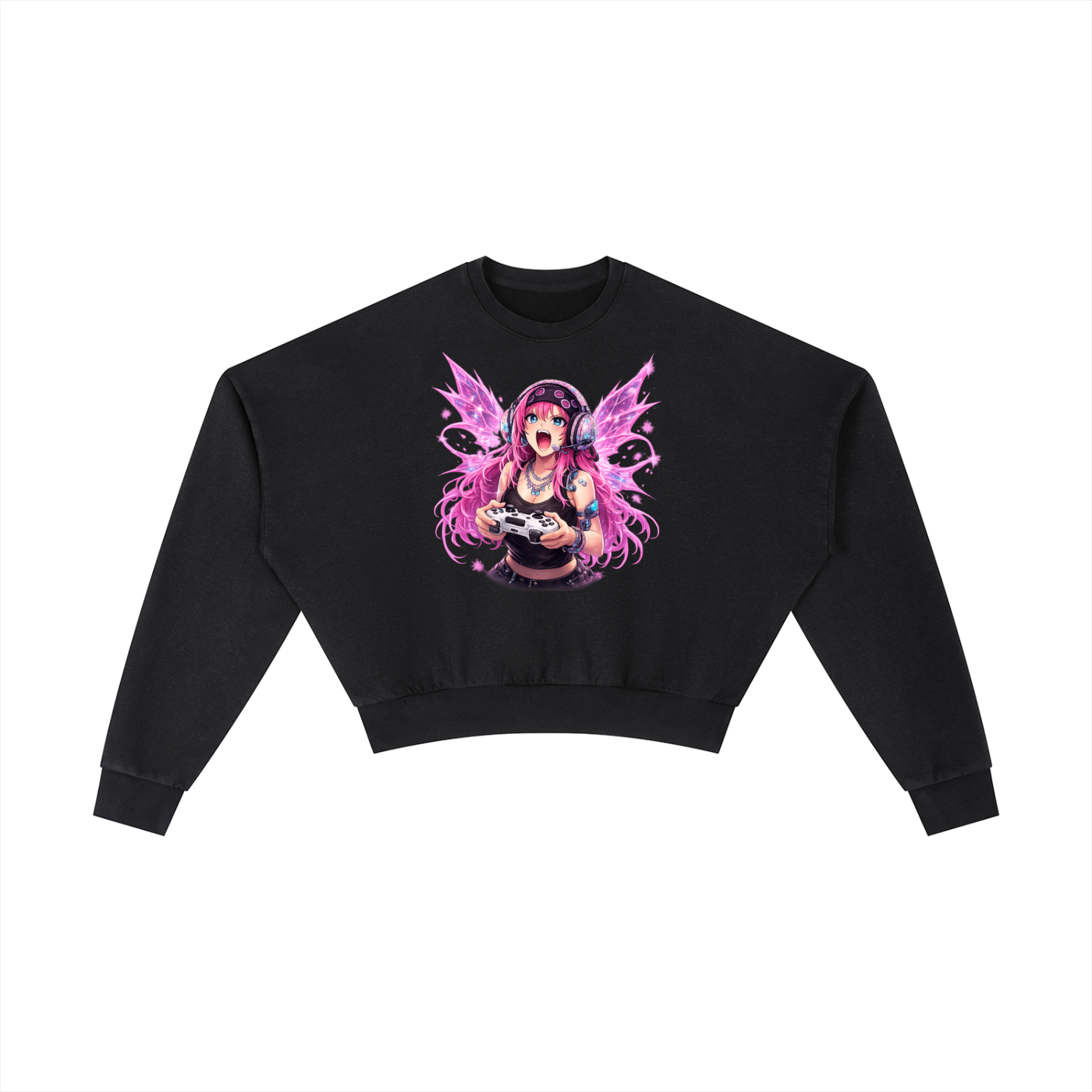 Vintage Washed Cropped Sweatshirt