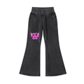 Vintage Washed Flared Fleece Pants